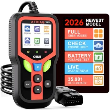 OBD2 Scanner Diagnostic Tool, Check Engine Lights and Clear Vehicle Trouble Code