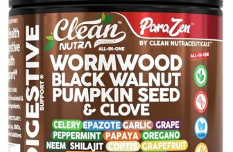 Clean Nutra Wormwood Black Walnut Pumpkin Seed Clove Oil Celery Garlic Grape Pap