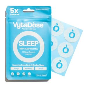 Vytadose Natural Melatonin-Free Herbal Sleep Patches for Adults