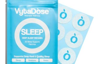 Vytadose Natural Melatonin-Free Herbal Sleep Patches for Adults