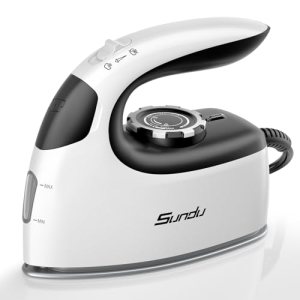 Sundu Mini Travel Steam Iron, 1000W Portable Small Iron with Non-Stick Plate