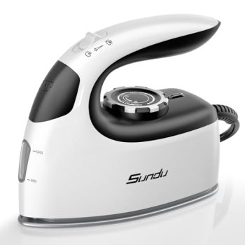 Sundu Mini Travel Steam Iron, 1000W Portable Small Iron with Non-Stick Plate
