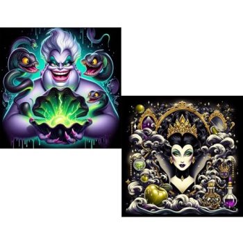 KEYRANKE 2 Pack Villa Diamond Painting Kits for Adults 5D DIY Diamond Art Kit Pa