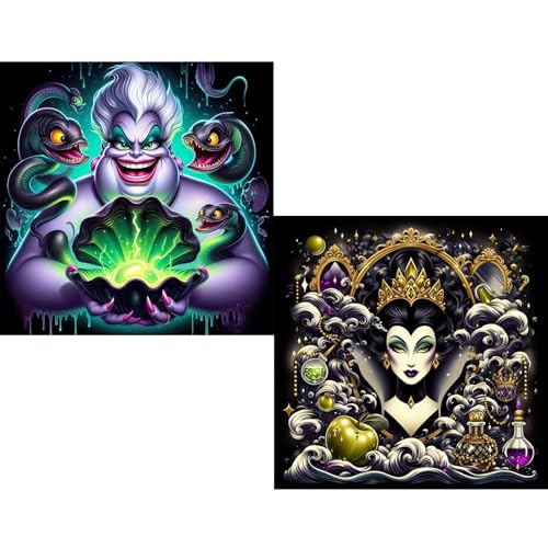 KEYRANKE 2 Pack Villa Diamond Painting Kits for Adults 5D DIY Diamond Art Kit Pa