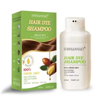 SHIHUANUO Hair Dye Shampoo 3 in 1 for Gray Hair Coverage