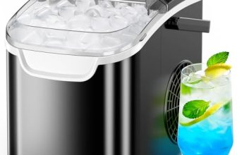 COWSAR Ice Maker Countertop, Portable Ice Machine with Self-Cleaning