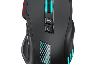 acer Wired Gaming Mouse, 12,800 DPI RGB Ergonomic Computer Mouse with Optical Se