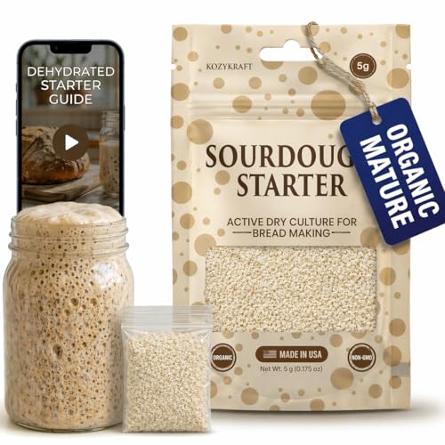 Sourdough Starter Culture – Dehydrated Wild Dry Yeast for Baking Homemade Artisa