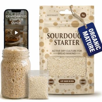 Sourdough Starter Culture – Dehydrated Wild Dry Yeast for Baking Homemade Artisa