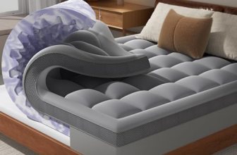ChiXpace 4 Inch Twin Mattress Topper Dual Layer Memory Foam Mattress Topper