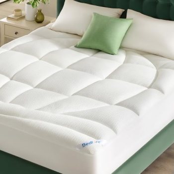BEDLORE King Mattress Topper, Thick Tencel™ Blend Pillow Top Mattress Pad