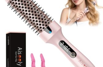 AISEELY Thermal Brush Curling Iron