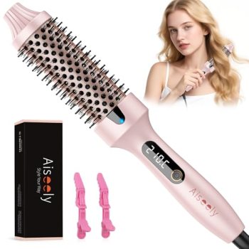 AISEELY Thermal Brush Curling Iron