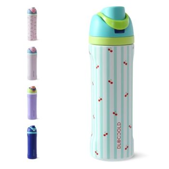 DLOCCOLD Insulated Stainless Steel Water Bottle with Straw for Sports