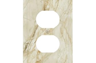 Xuejiaku Outlet Covers Creamy Beige Marble Abstract Minimalism 1 Gang Duplex Lig