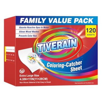 TIVERAIN Laundry Color Catchers Sheets 120 Count