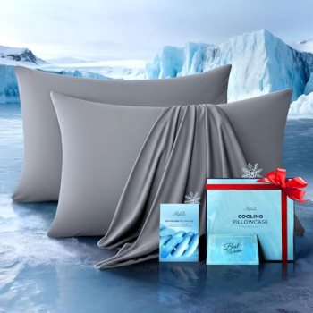 Ultra-Chill Cooling Pillowcase Set of 2 for Hot Sleepers