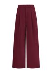 KIRUNDO Wide Leg Dress Pants for Women High Waisted Office Work Trousers Busines