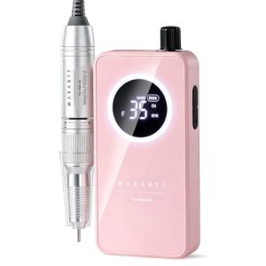 Makartt Cordless Nail Drill for Beginners: Easy & Safe Electric Nail File for Ho
