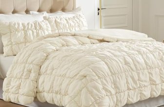 Amélie Home Beige Bubble Comforter Set King Size