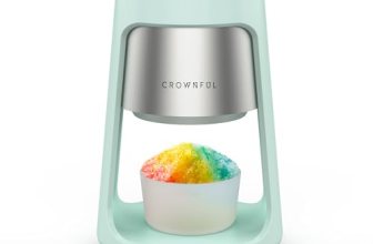 CROWNFUL Shaved Ice Machine, Snow Cone Machine with 2 Ice Cups