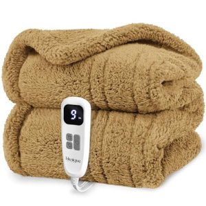 blunique Heated Blanket Electric Blanket Twin