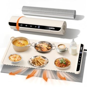 Food Warming Mat with Heat-Resistant Pad