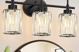 Meybiok Matte Black Vanity Light