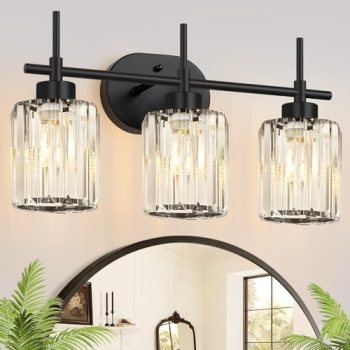 Meybiok Matte Black Vanity Light