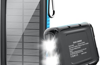 Kepswin Solar Power Bank 49800mAh Portable Solar Phone Charger with LED Flashlig