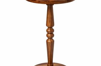 promitop Small Wooden Round Side Table