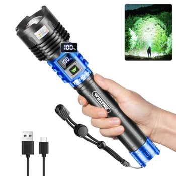 WdtPro Rechargeable LED Flashlights High Lumens