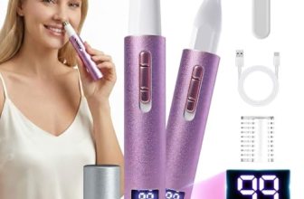 Mendaping Nose and Ear Hair Trimmer with LED Display for Women Men