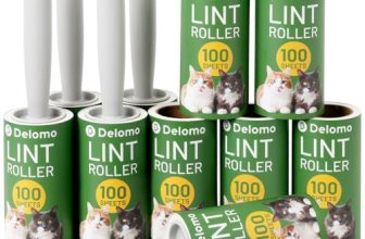 DELOMO Lint Roller 1,000 Sheets (5 Rollers + 5 Refills)