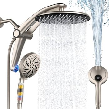 Shower Head with filtered Handheld High Pressure daul Shower Heads with Handheld