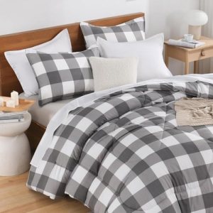 Andency Plaid Comforter Twin XL(68x92Inch)