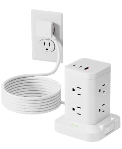 Power Strip Tower with Surge Protector 1800J