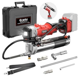 Ecarke Cordless Grease Gun Compatible with Milwaukee 18V Battery