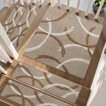 PADOOR Stair Treads Landing Rugs Non Slip