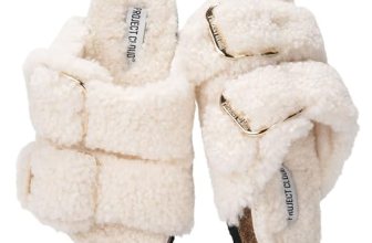 Project Cloud Fur Kids Sandals with Adjustable Buckle