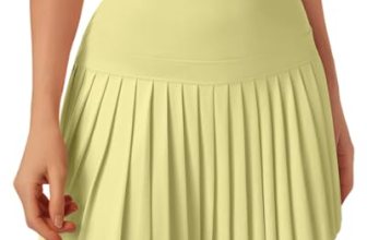 Leapstride Pleated Tennis Skirt for Women with Pockets Shorts High Waisted Athle
