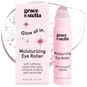 grace & stella Under Eye Brightener with Rose Quartz Rollerball