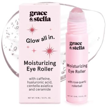grace & stella Under Eye Brightener with Rose Quartz Rollerball