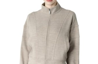 Leapstride Women’s Fleeced Performance Jacket – Full-Zip Stand-Up Collar