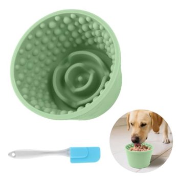 Dog Slow Feeder Lick Bowl – Non-Slip Licking Treat Dispenser for Small Medium La