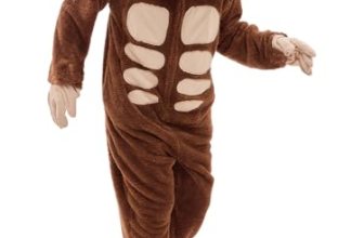 JUOLOET Unisex Adult Bigfoot Sasquatch Onesie Pajamas Animal One Piece Snug Fit