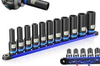 Seesii 1/2″ Drive Deep Impact Socket Set Metric