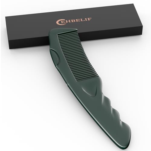 Dandruff Comb Green Upgraded Fine Tooth Scalp Detox Comb Lice for Women