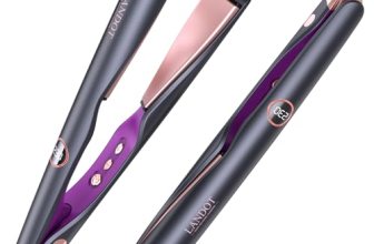 LANDOT Twist Flat Iron 2-in-1 Hair Straightener & Curler