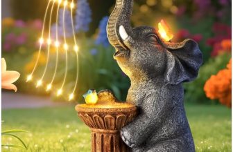 Goregent Garden Decor Elephant Statues Outdoor